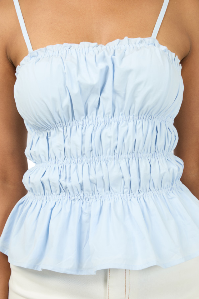 Cora Top - Sky Blue