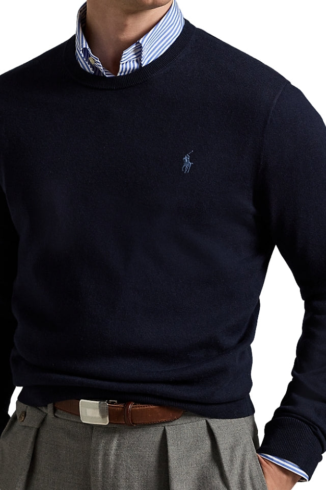 Cotton-Cashmere Crewneck Sweater