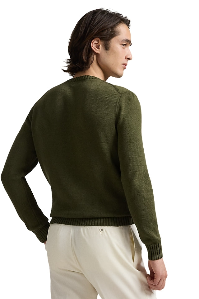 Cotton Crewneck Sweater - New Olive
