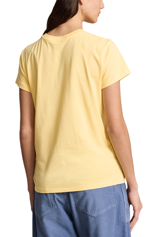 Cotton Jersey Crewneck T-shirt - Corn Yellow