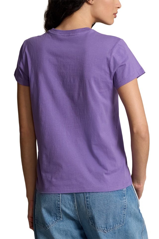 Cotton Jersey Crewneck T-shirt - Pure Lilac