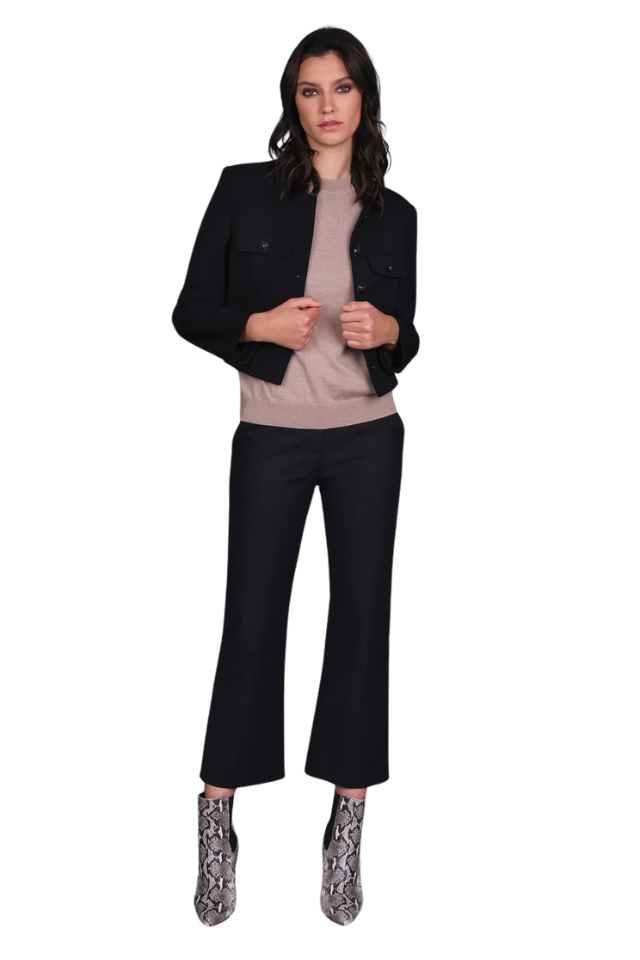Crop Military Blazer
