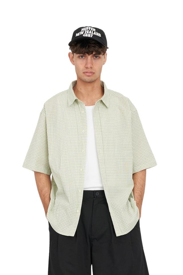 Crosby Ss Shirt - Matcha/Chalk