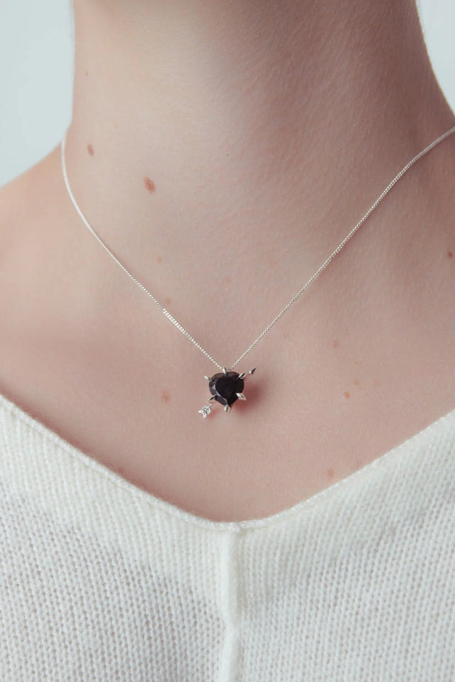Cupids Arrow And Heart Necklace