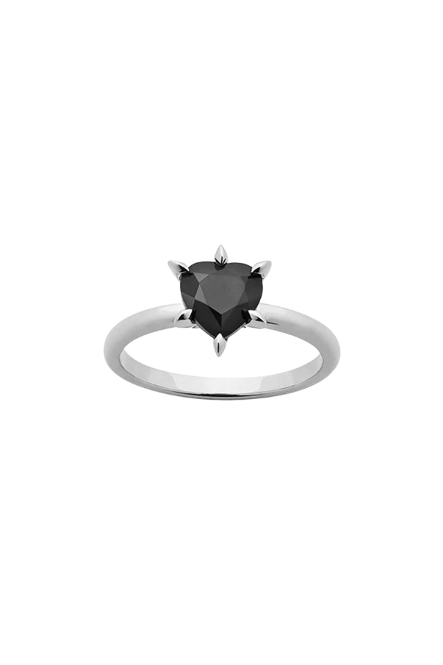 Cupids Heart Ring - Onyx