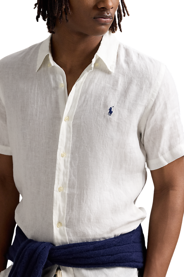 Custom Fit Linen Shirt - Ceramic White