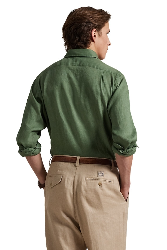 Custom Fit Linen Shirt - Natural