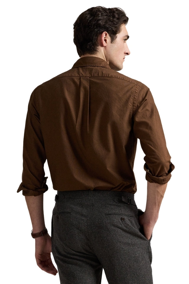 Custom Fit Oxford Shirt - Brown