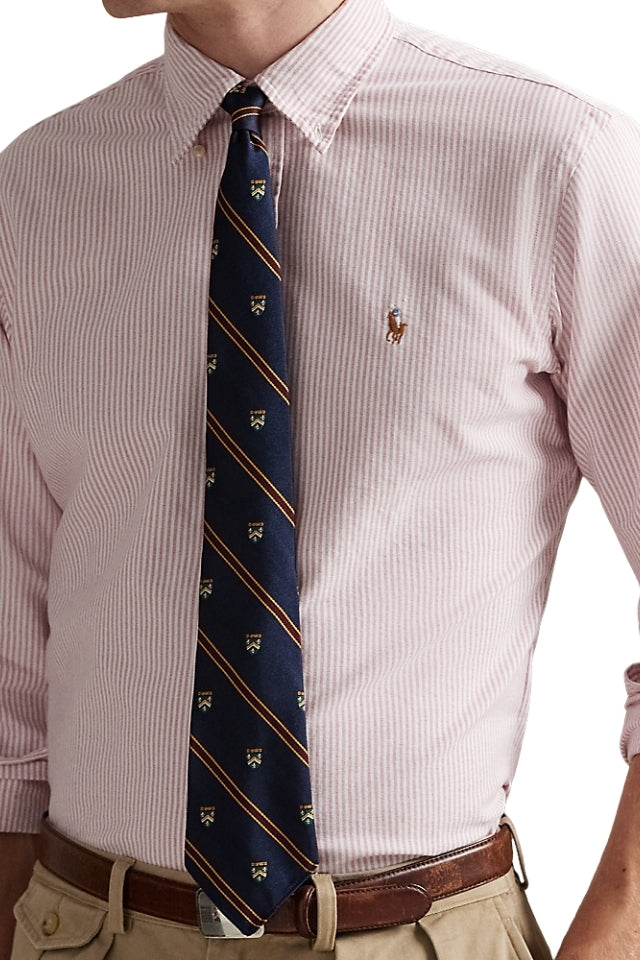 Custom Fit Striped Oxford Shirt