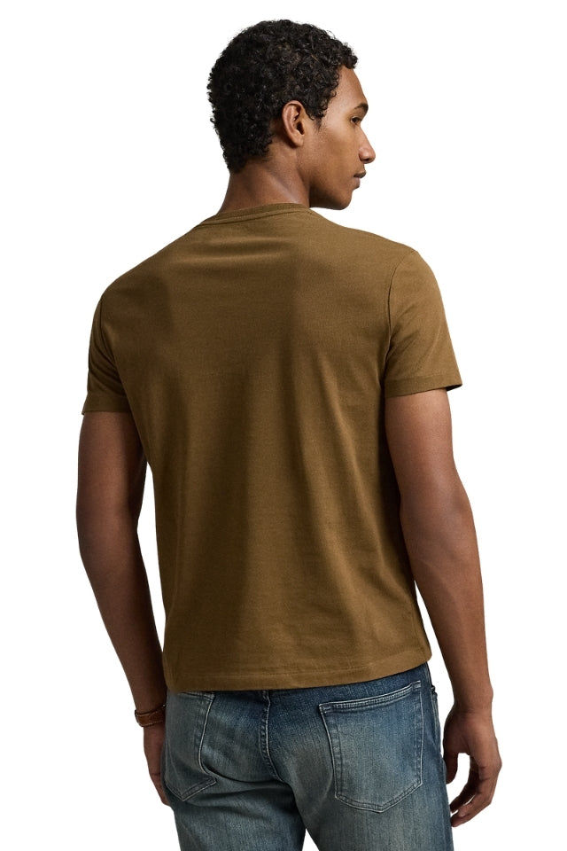 Custom Slim Fit Crewneck T-Shirt - Brown