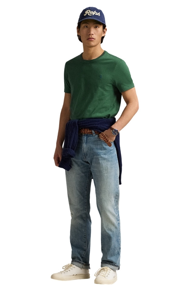 Custom Slim Fit Crewneck T-Shirt - Green