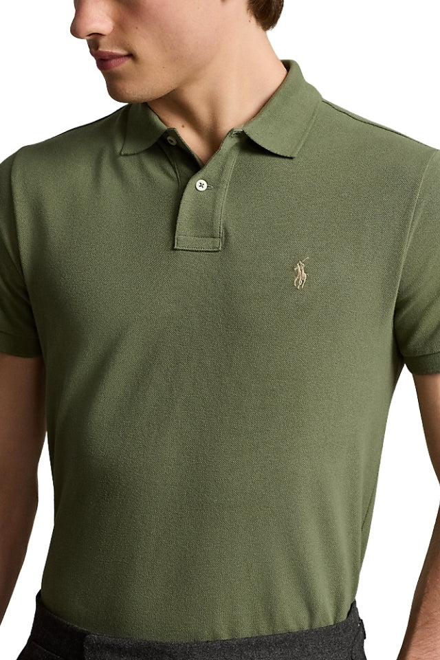 Custom Slim Fit Mesh Polo Shirt