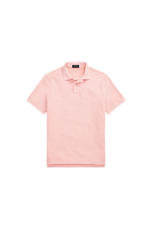 Custom Slim Mineral-Dyed Mesh Polo Shirt