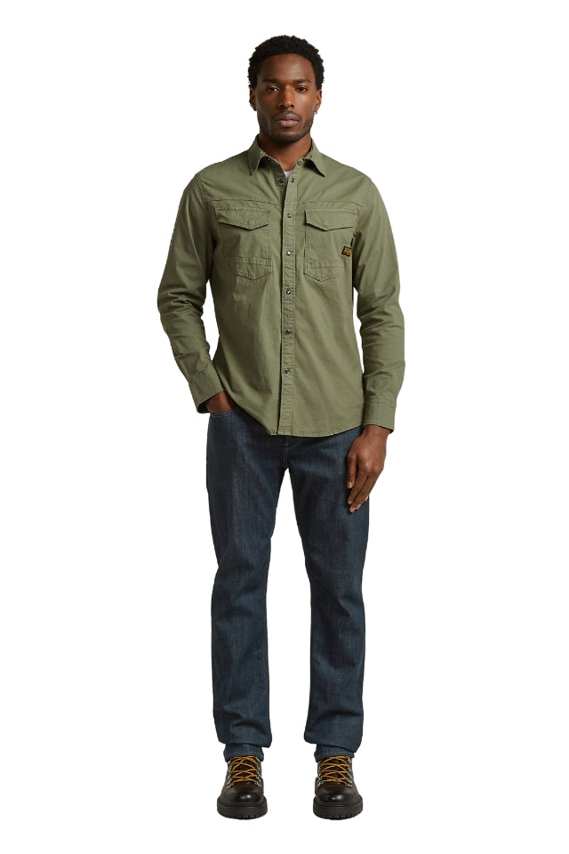 Dakota Slim Shirt Long Sleeve - Four Leaf Clover Gd