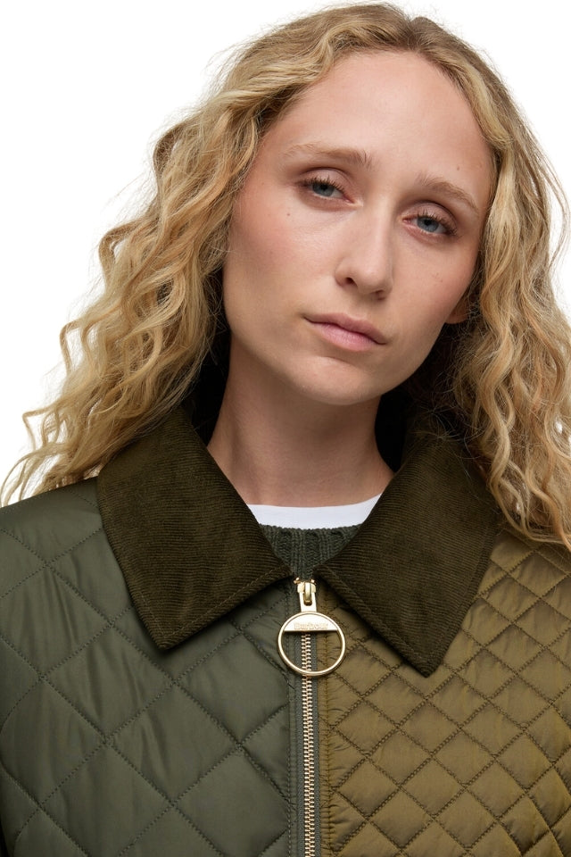 Danby Quilted Jacket - Golden Olive/Olive/Ancient Tartan
