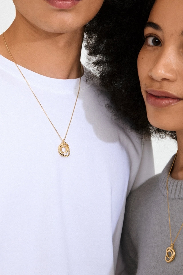 Diego Recycled Gold Plated Necklace