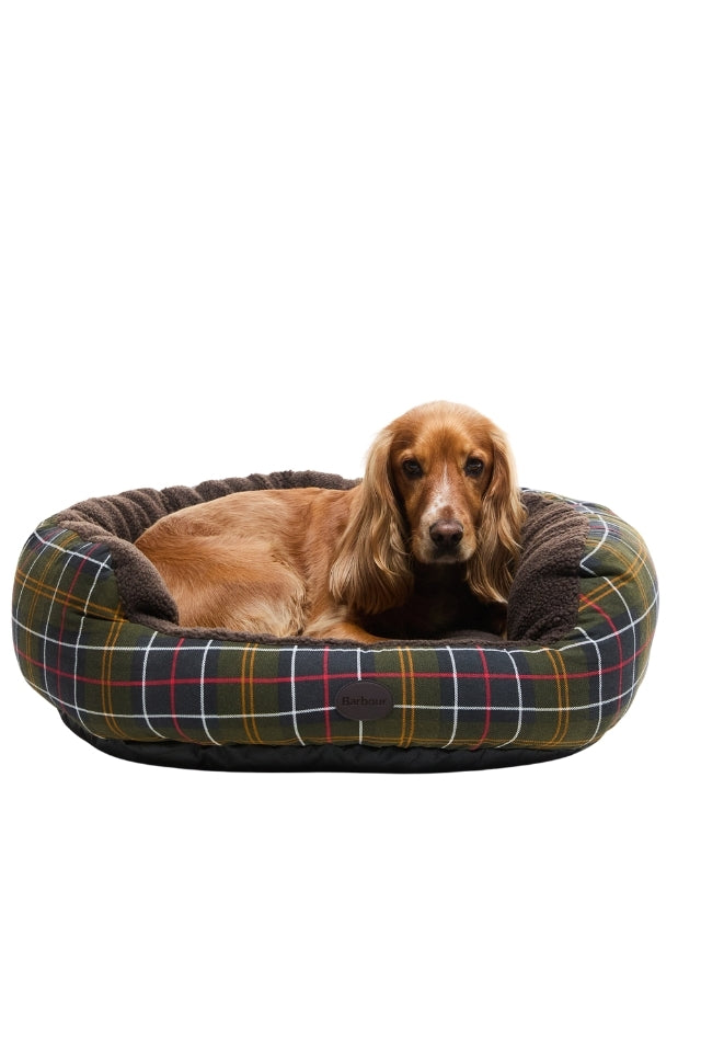 Dog Snuggle Bed 30" - Classic Tartan