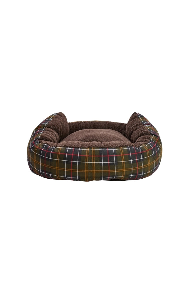 Dog Snuggle Bed 35" - Classic Tartan