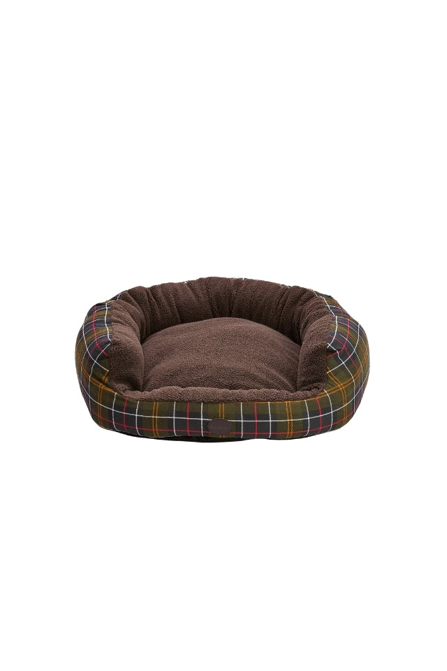 Dog Snuggle Bed 35" - Classic Tartan