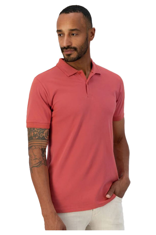 Dstrezzed 240020 Bowie Stretch Polo Faded Rose