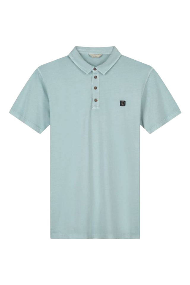 Dstrezzed 240026 Washed Pima Polo Medium Blue