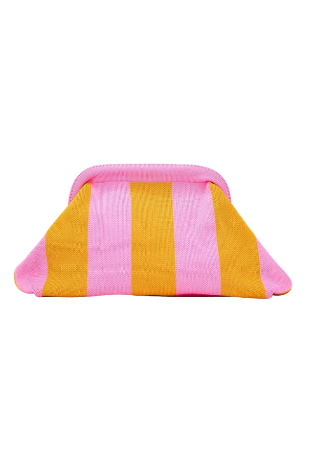 Dumpling Clutch - Orange/Pink