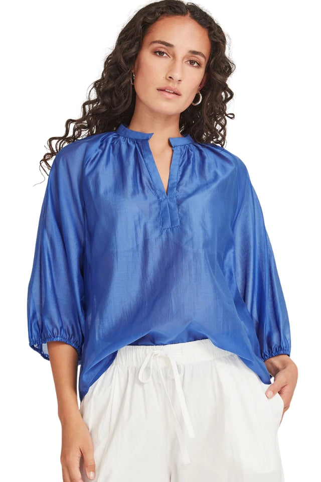 Erika Blouse - Azure Blue