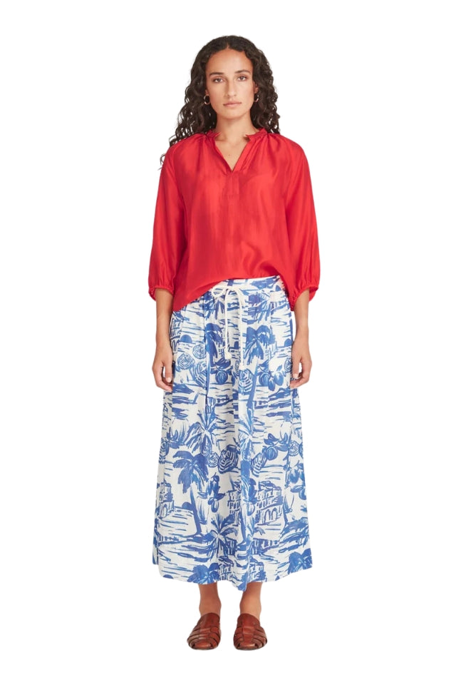 Erika Blouse - Melon Red