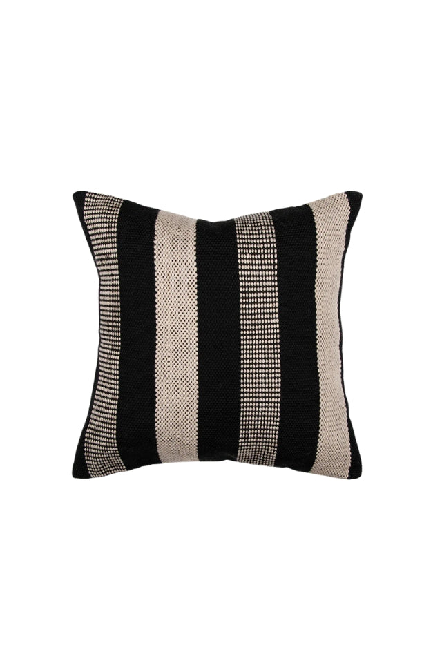 Easton Cushion - Black/Taupe