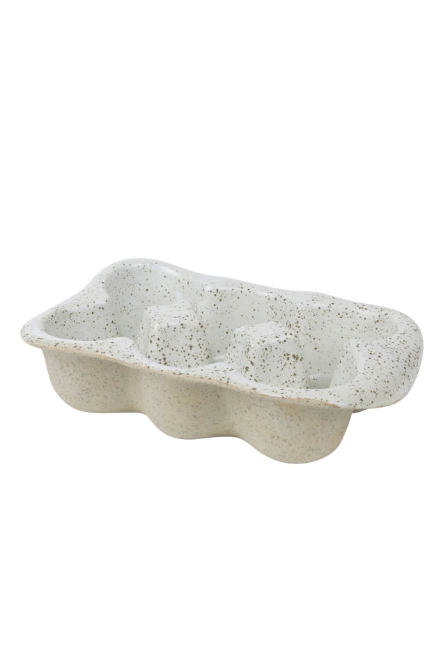 Egg Crate - 6 Cup White Garden To Table
