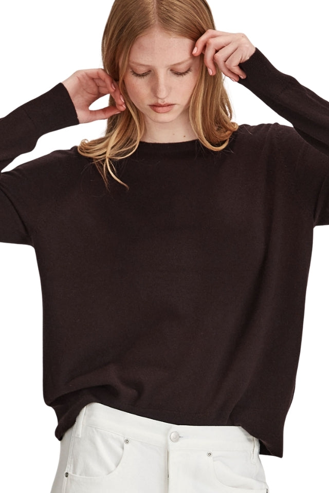 Eleanor Cashmere Sweater - Cocoa