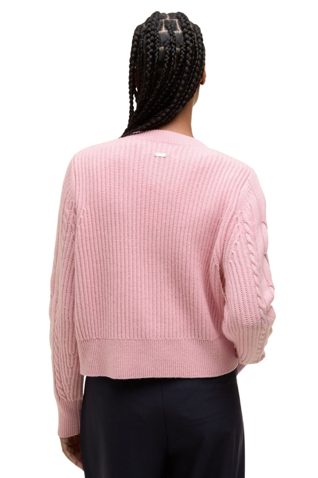 Elina Knitted Cardigan - Cherry Blossom