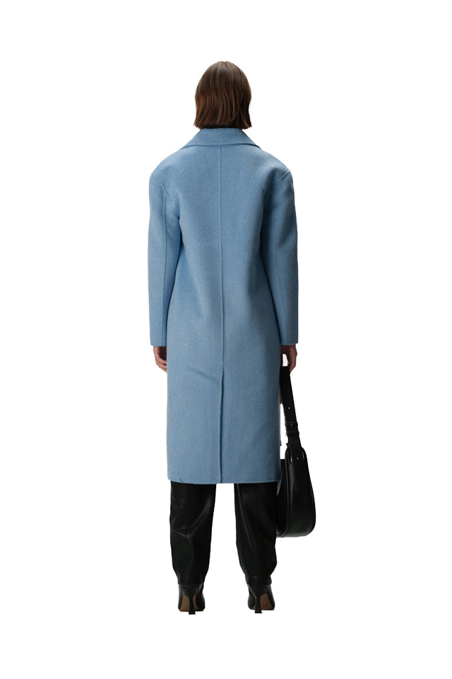 Elka Collective K32522 Analina Coat Cornflower Blue