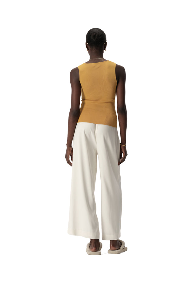 Elka Collective K33430 Roth Knit Top Marigold