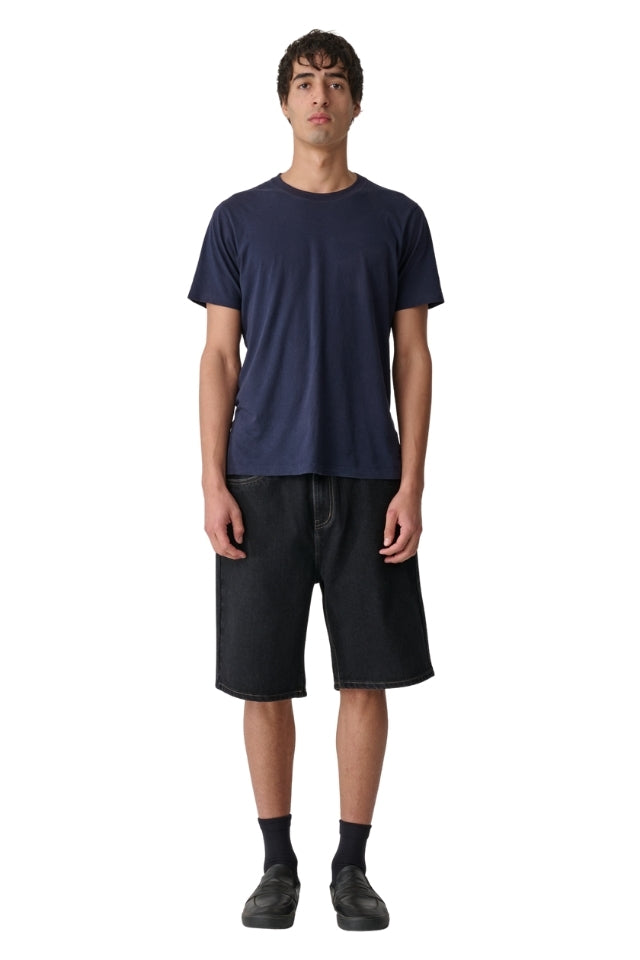 Emb 5 Pocket Short - Black Wash