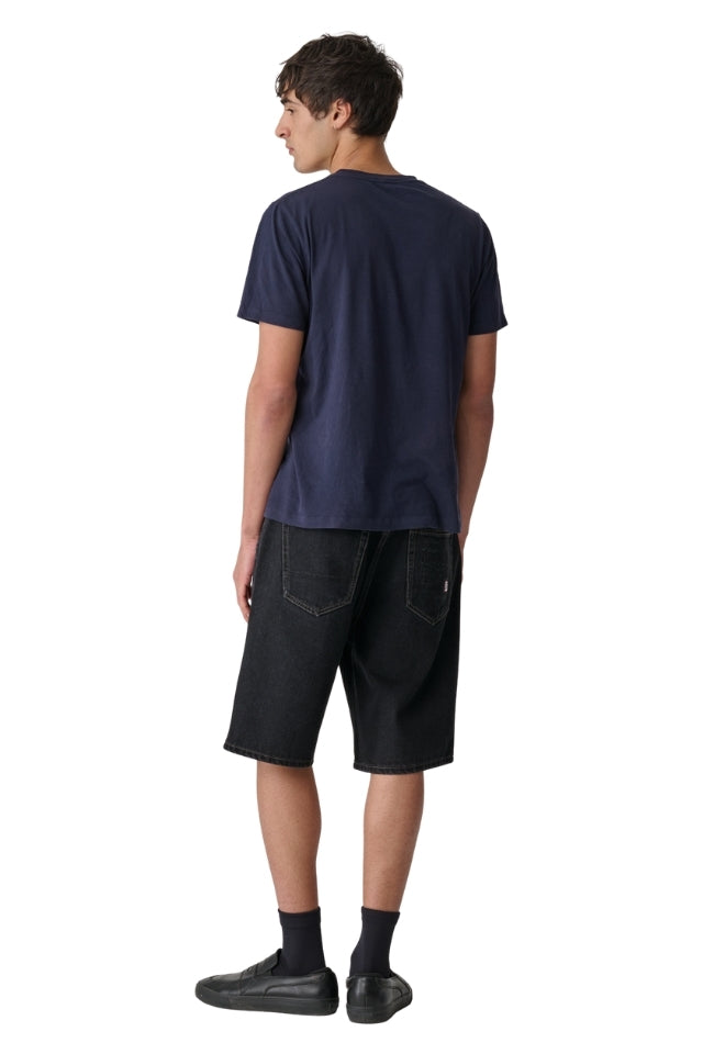 Emb 5 Pocket Short - Black Wash