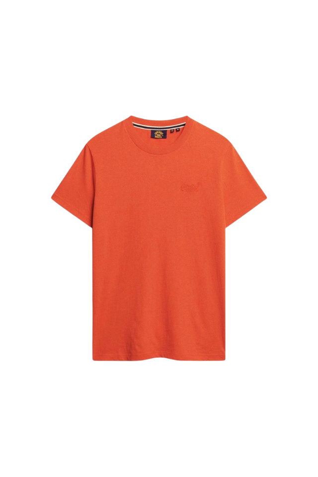 Essential Logo Tshirt - Bright Orange Marle