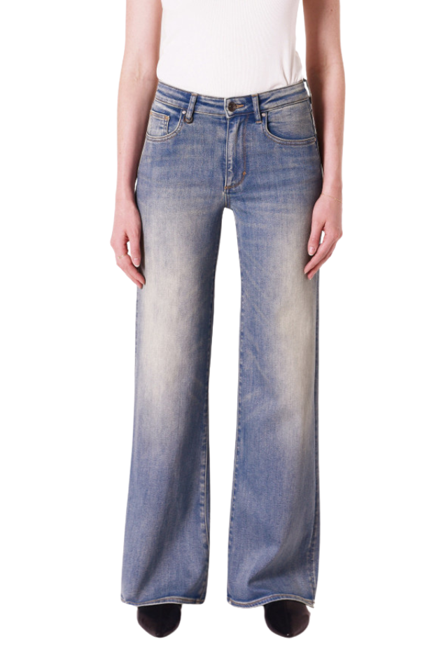 Eva Wide Easy Rider - Mid Vintage Indigo