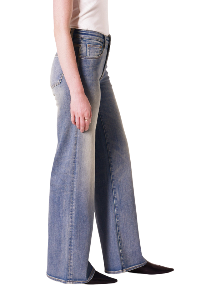 Eva Wide Easy Rider - Mid Vintage Indigo