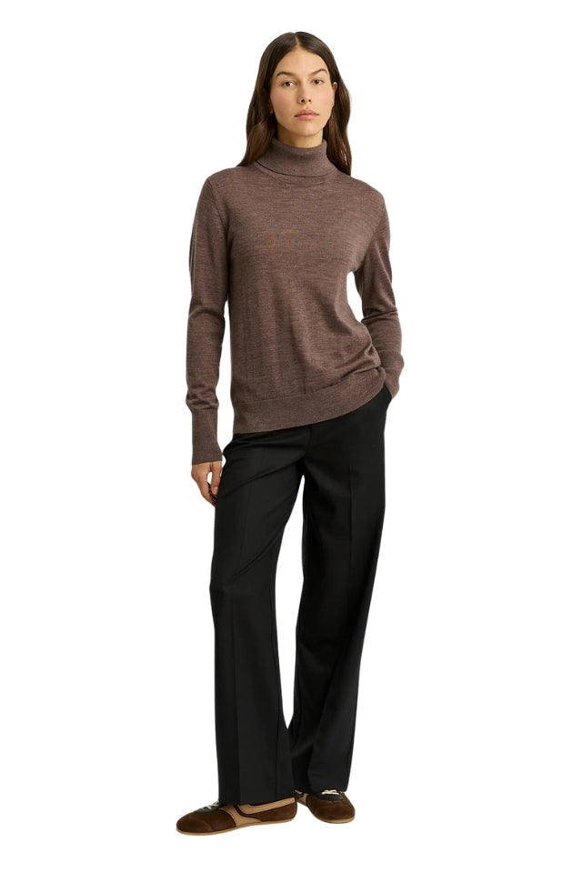 Extrafine Knit Turtle - Mocha