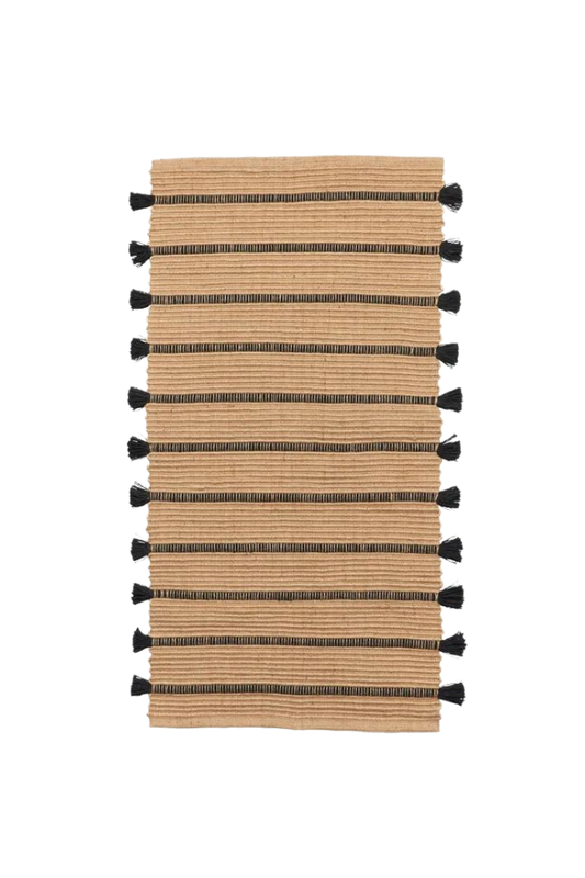 Ezra Rug - Natural, Black