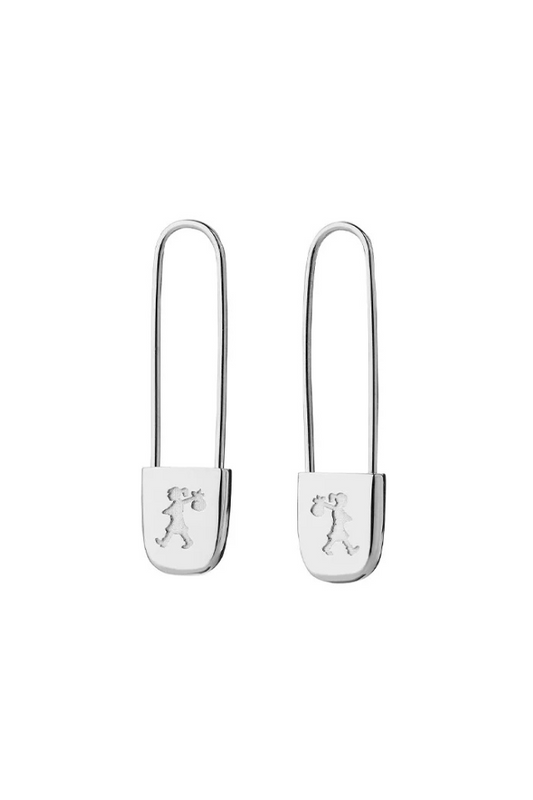 Runaway Safety Pin Earrings