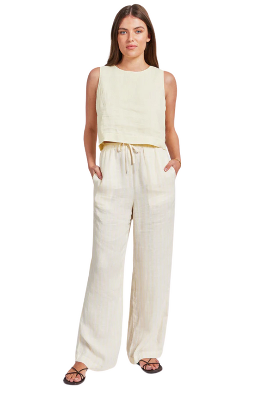 Farrelly Pant - Pine Lemon