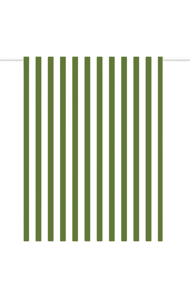 Olive Stripe Tea Towel