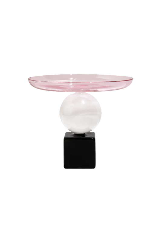 Geo Cake Stand - Pink, White & Black