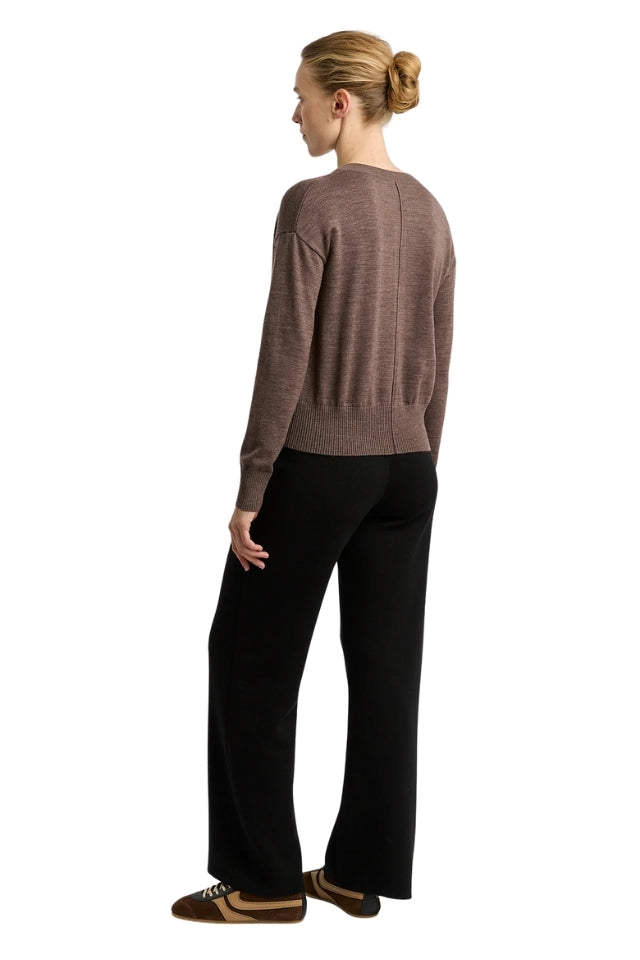 Fine Knit Cardigan - Mocha