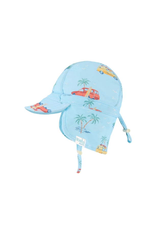 Paradise Swim Flap Cap - Swell Seekers Sky