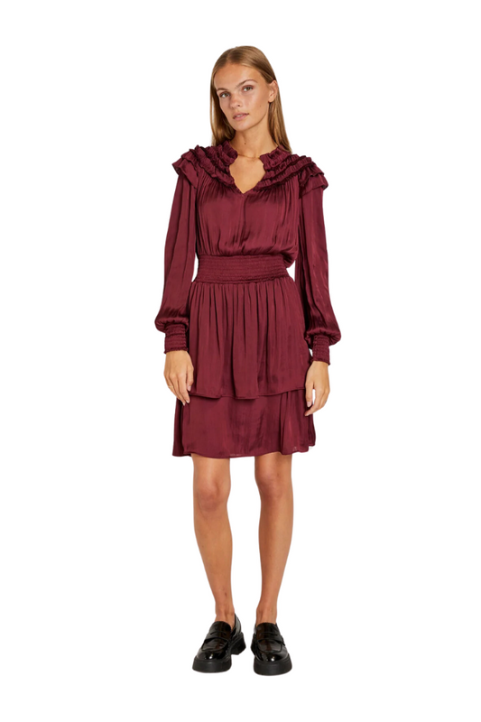 Flori Dress - Raspberry Wine