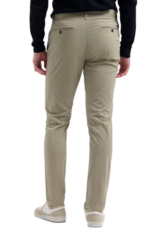 Fonda Micro Stripe Pant - Silver Birch