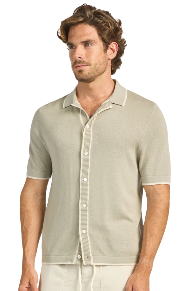 Fowler Knit Short Sleeve - Military Sage